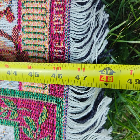 Vintage Tapestry Throw Blanket Christmas Goodwin Weavers Edith Collection 48x56 - Picture 8 of 9